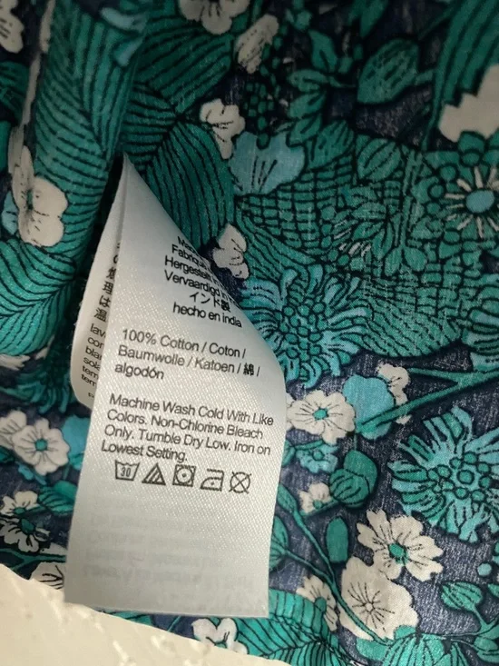 Jcrew Crewcuts Girls Floral Blouse Top 10/11 - Picture 6 of 6